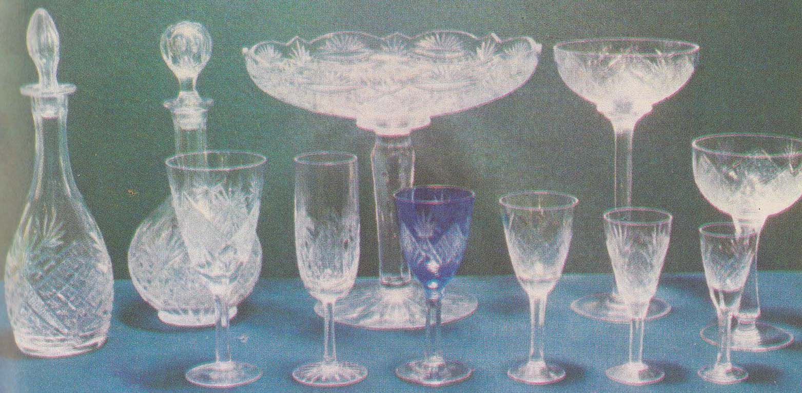 Столовое стекло. Мальцевский хрусталь 1896. Стеклянная посуда. Старая стеклянная посуда. Сортовая стеклянная посуда.